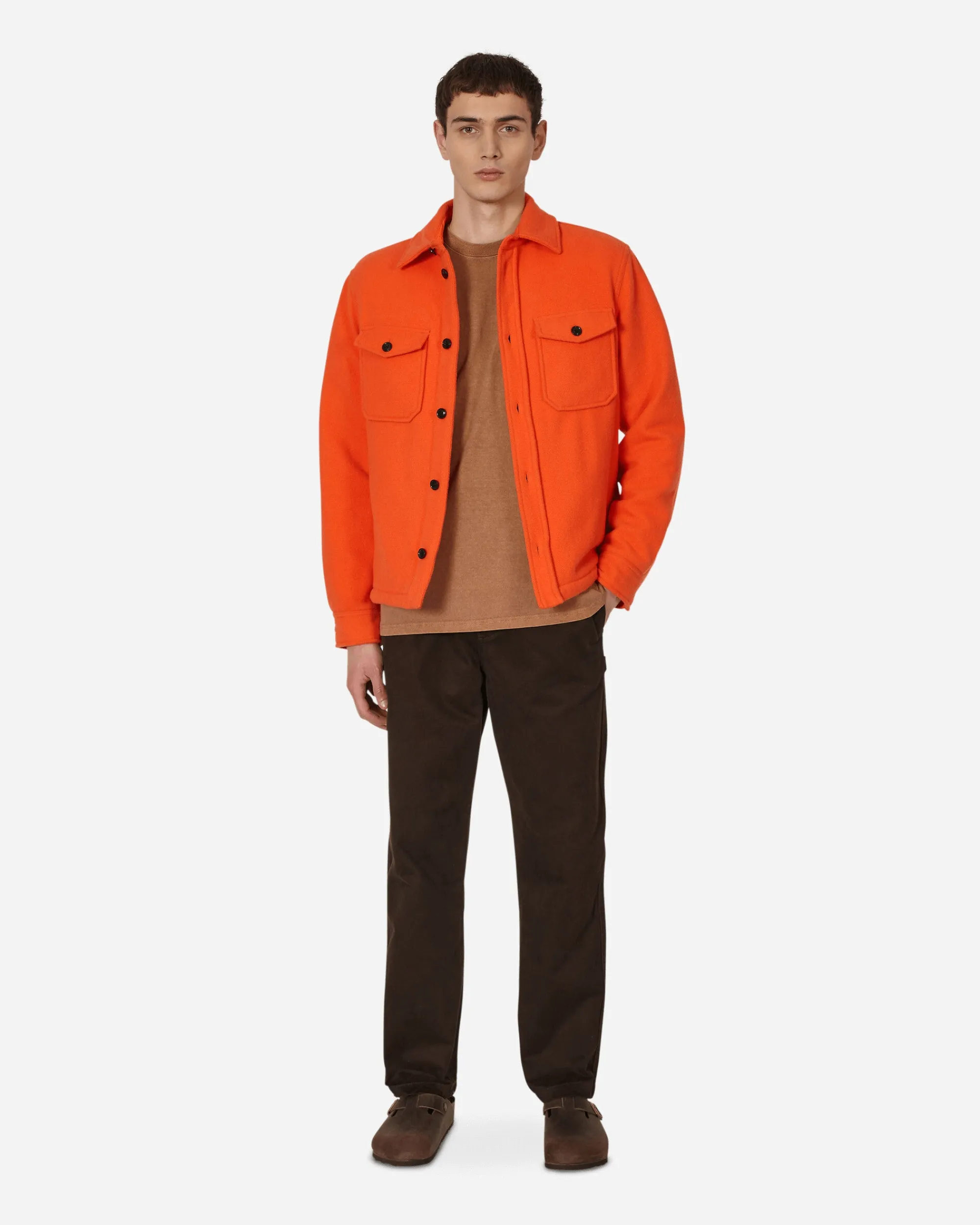 Serving The People Shirts^Woolrich Wool Overshirt Orange