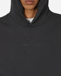 Nike Jordan Sweatshirts^Wordmark Fleece Hooded Sweatshirt Off Noir