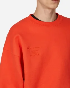 Champion Sweatshirts^WTAPS Academy Crewneck Sweatshirt Orange