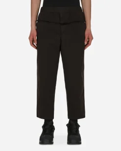 Comme Des Garçons Shirt Pants^Yarn Dyed Trousers Black