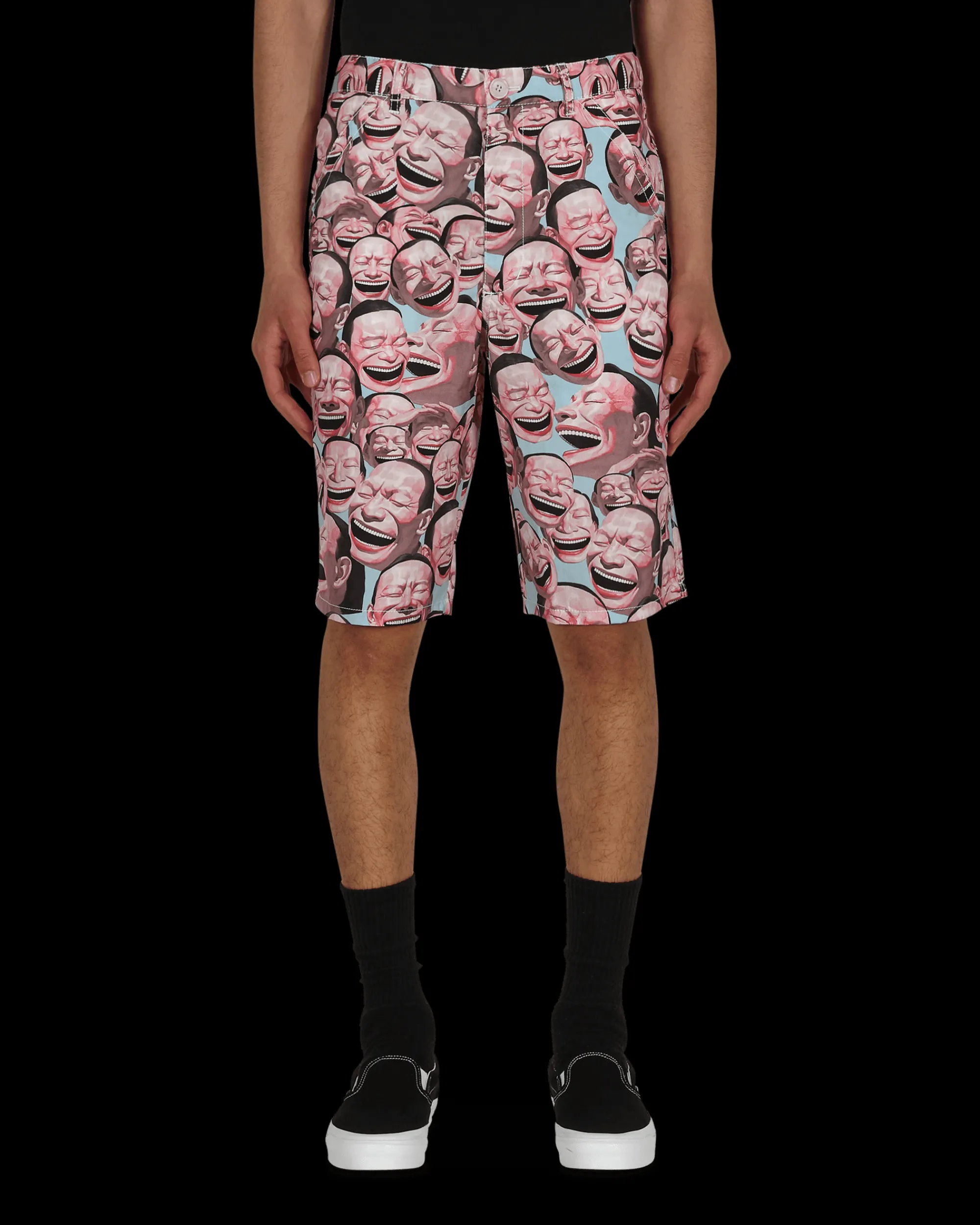 Comme Des Garçons Shirt Shorts^Yue Minjun Woven Shorts Multicolor