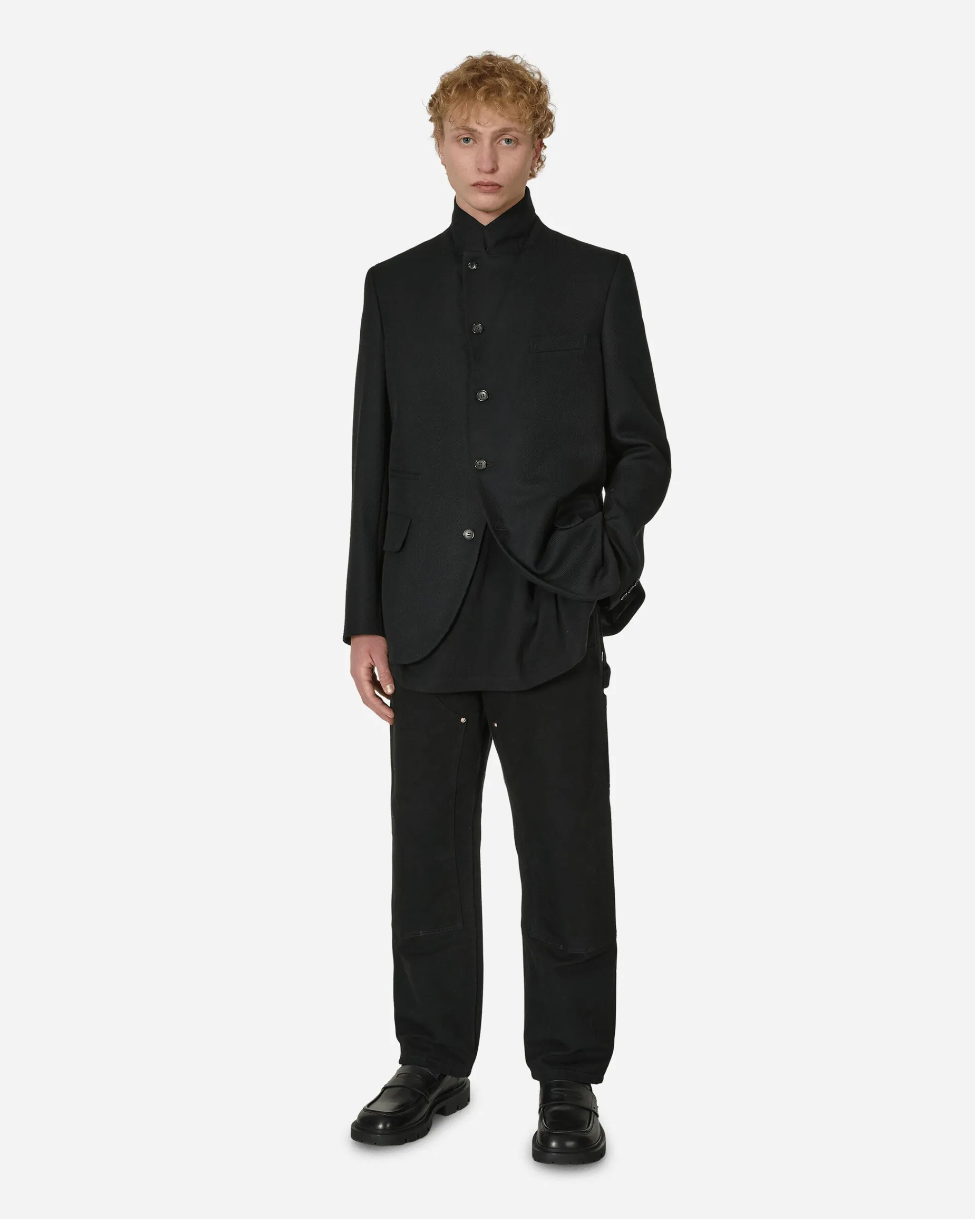 Comme Des Garçons Homme Plus Coats And Jackets^Zipped Wool Blazer Black