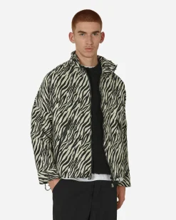 Song for the Mute Coats And Jackets^Zip-Up Funnel Jacket Black / White