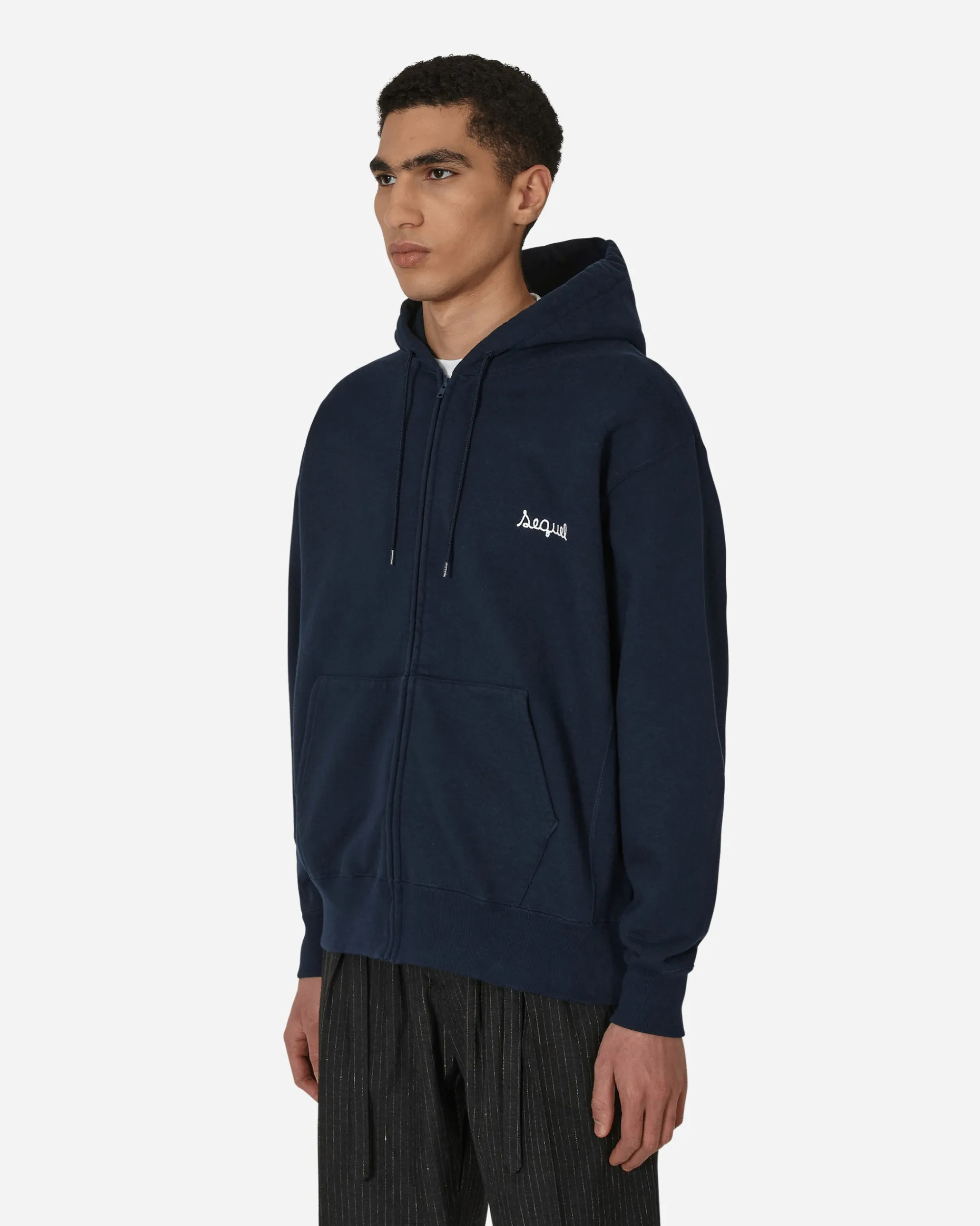 Sequel Sweatshirts^Zip-Up Hooded Sweatshirt Blue