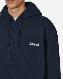 Sequel Sweatshirts^Zip-Up Hooded Sweatshirt Blue