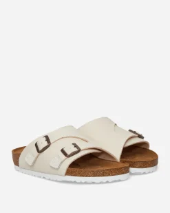 Birkenstock Sandals And Slides^Zürich Suede Canvas Sandals Eggshell
