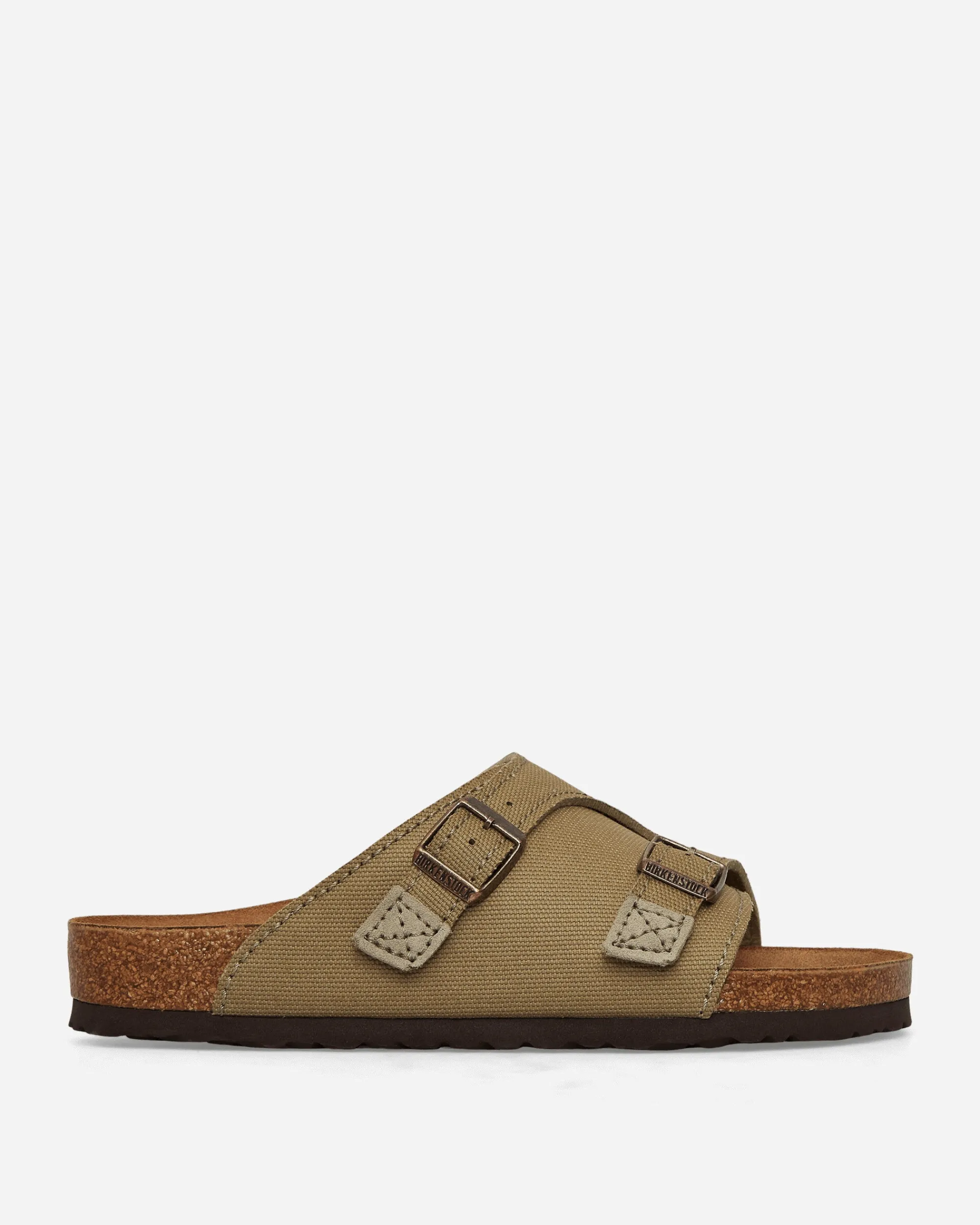 Birkenstock Sandals And Slides^Zürich Suede Canvas Sandals Faded Khaki