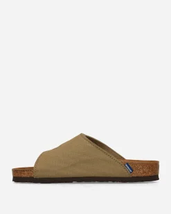 Birkenstock Sandals And Slides^Zürich Suede Canvas Sandals Faded Khaki