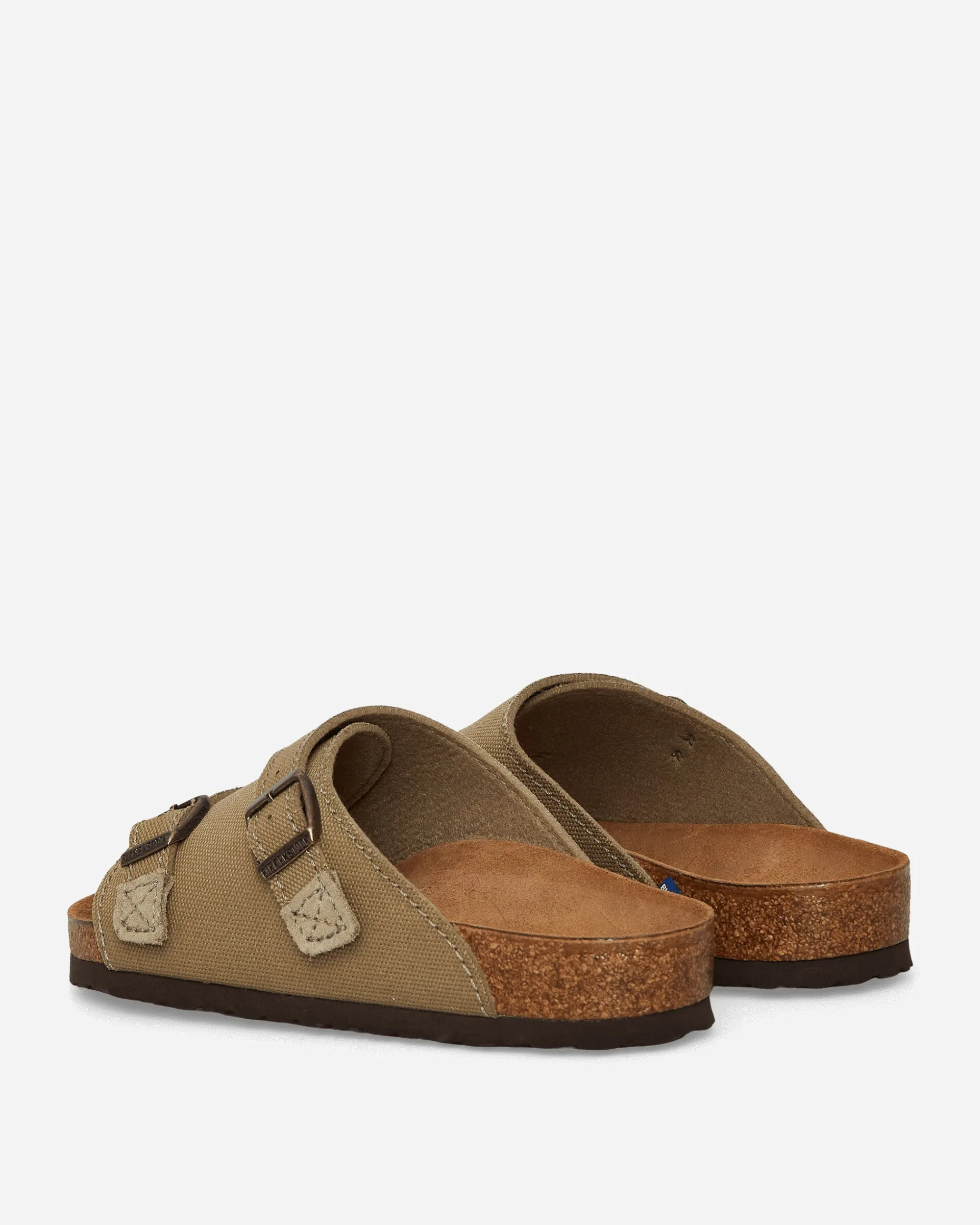 Birkenstock Sandals And Slides^Zürich Suede Canvas Sandals Faded Khaki