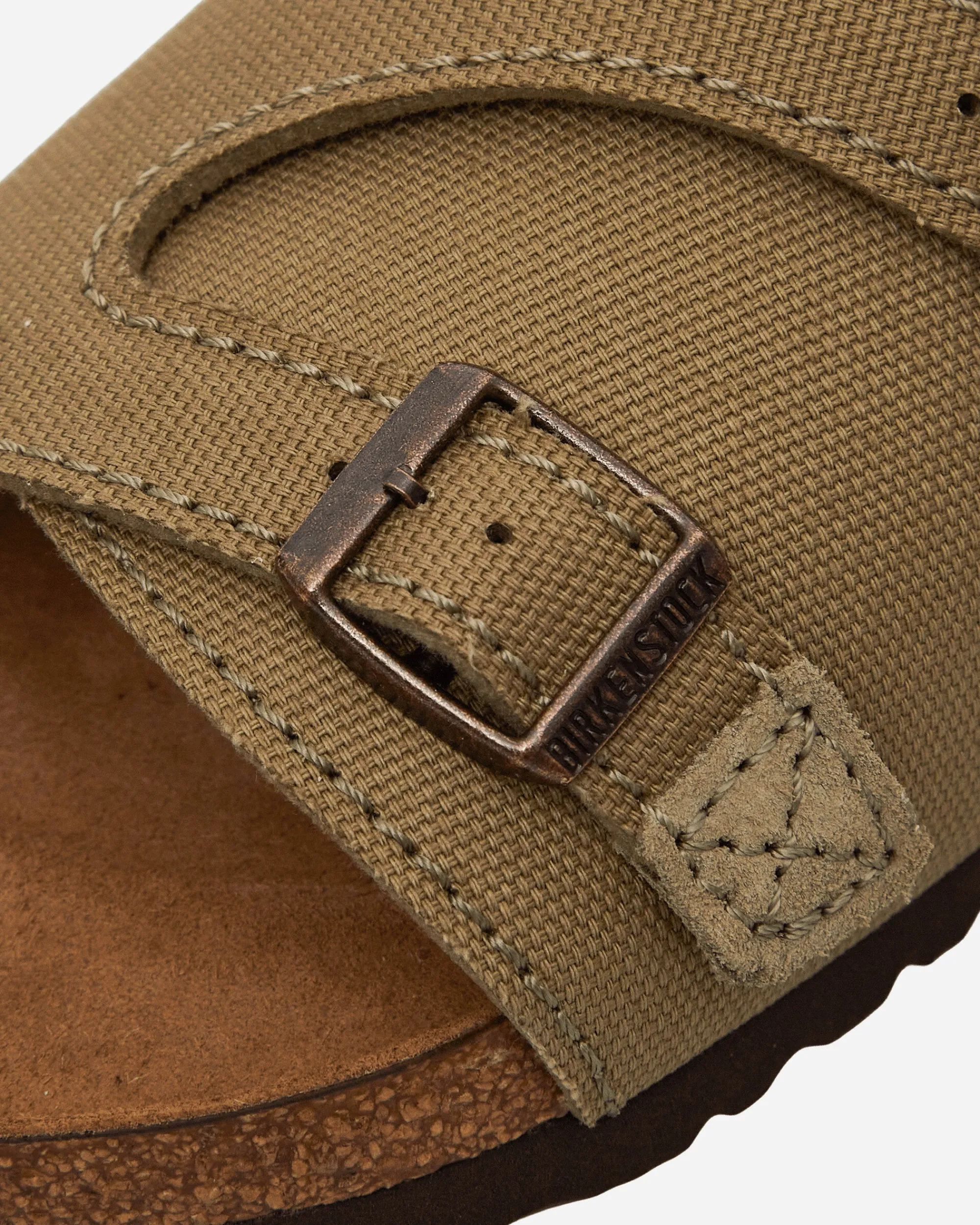 Birkenstock Sandals And Slides^Zürich Suede Canvas Sandals Faded Khaki